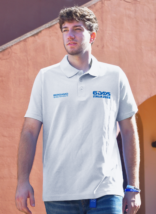 Polo Bianca Uomo - Cotone Piqué 6DAYS®